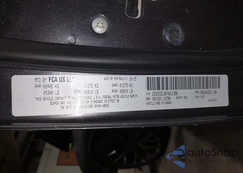 2015 Dodge Challenger Srt 392 z USA, uszkodzony, nr VIN 2C3CDZDJ8FH911386